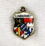 Linderhof, Germany Travel Shield Silver Charm