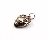 Sterling Lion Heart Charm 1920's
