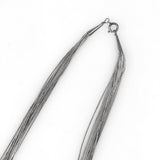 Native American Liquid Silver Necklace Vintage