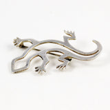 Native American Lizard Brooch Sterling Navajo Vintage