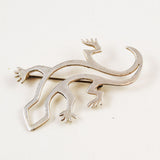 Lizard Brooch Sterling Navajo Vintage