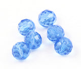 Light sapphire round crystals 12mm