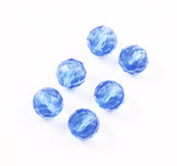 Light sapphire round crystals 12mm