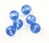Light sapphire round crystals 12mm