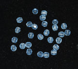 Light sapphire round crystals 5mm