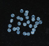 Light sapphire round crystals 5mm