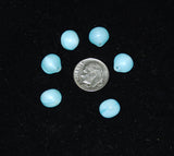 Light Blue Satin Glass Drop Beads