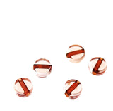 Clear Lucite Coin Beads 8mm (24)