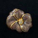 Bob Mackie Enamel Floral Brooch Vintage