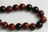 mahogany obsidian beads