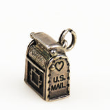 Mailbox Mechanical Sterling Silver Charm by Beau-love letters