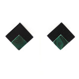 Malachite & Black Onyx Clip On Earrings