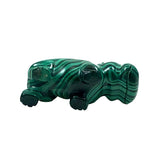 Malachite Carved Hippopotamus Figurine