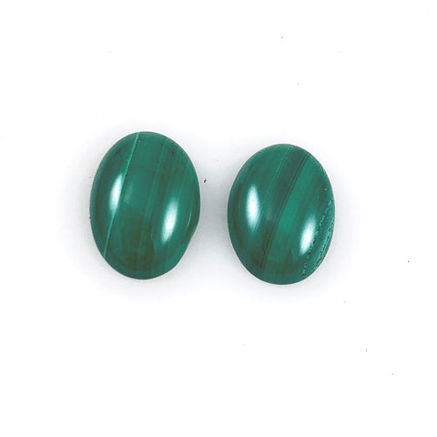 Malachite Oval Gemstone Cabochons