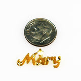 Gold Mary Charm or Pendant 14K