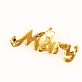 Gold Mary Charm or Pendant 14K