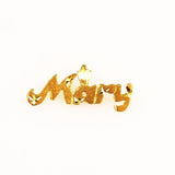 Gold Mary Charm or Pendant 14K