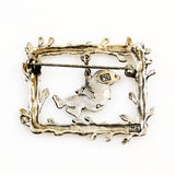 Back of Mary Engelbreit Sterling Silver Brooch Vintage