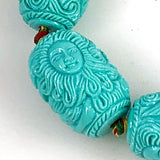 Turquoise Resin Mermaid Beads