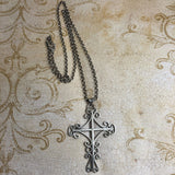 Sterling Silver Mexican Cross Necklace