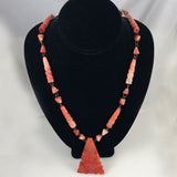 Large Mexican onyx tribal necklace