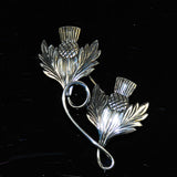 Vintage sterling silver thistle booch