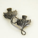Michele Thistle silver brooch