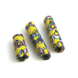 Antique Yellow Millefiori Trade Beads 