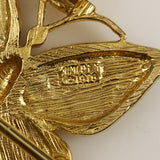 Mimi Di N Gold Butterfly Belt Buckle  1979