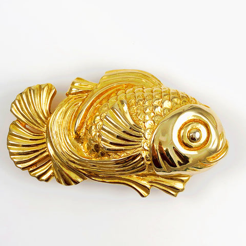 Mimi Di N Gold Fish Belt Buckle