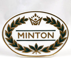 Minton Porcelain Display Sign Green Gold