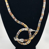 Mixed Metal Snake Necklace Vintage