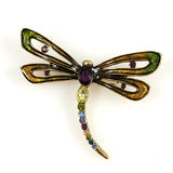 Monet Rhinestone Dragonfly Pin