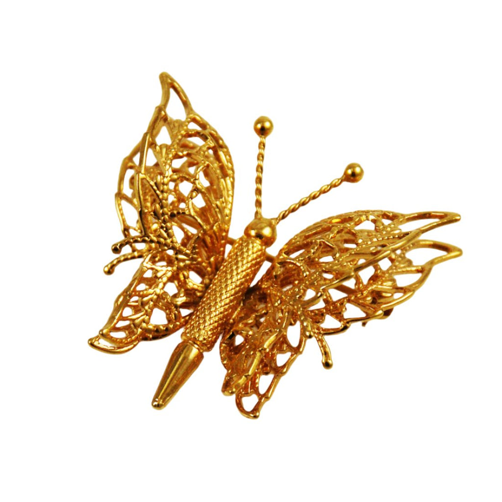 Monet Filigree Butterfly Pin