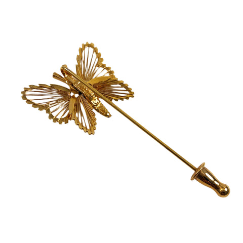 1stDibs Gold 12 Antique Stick Pins Made Into Pin