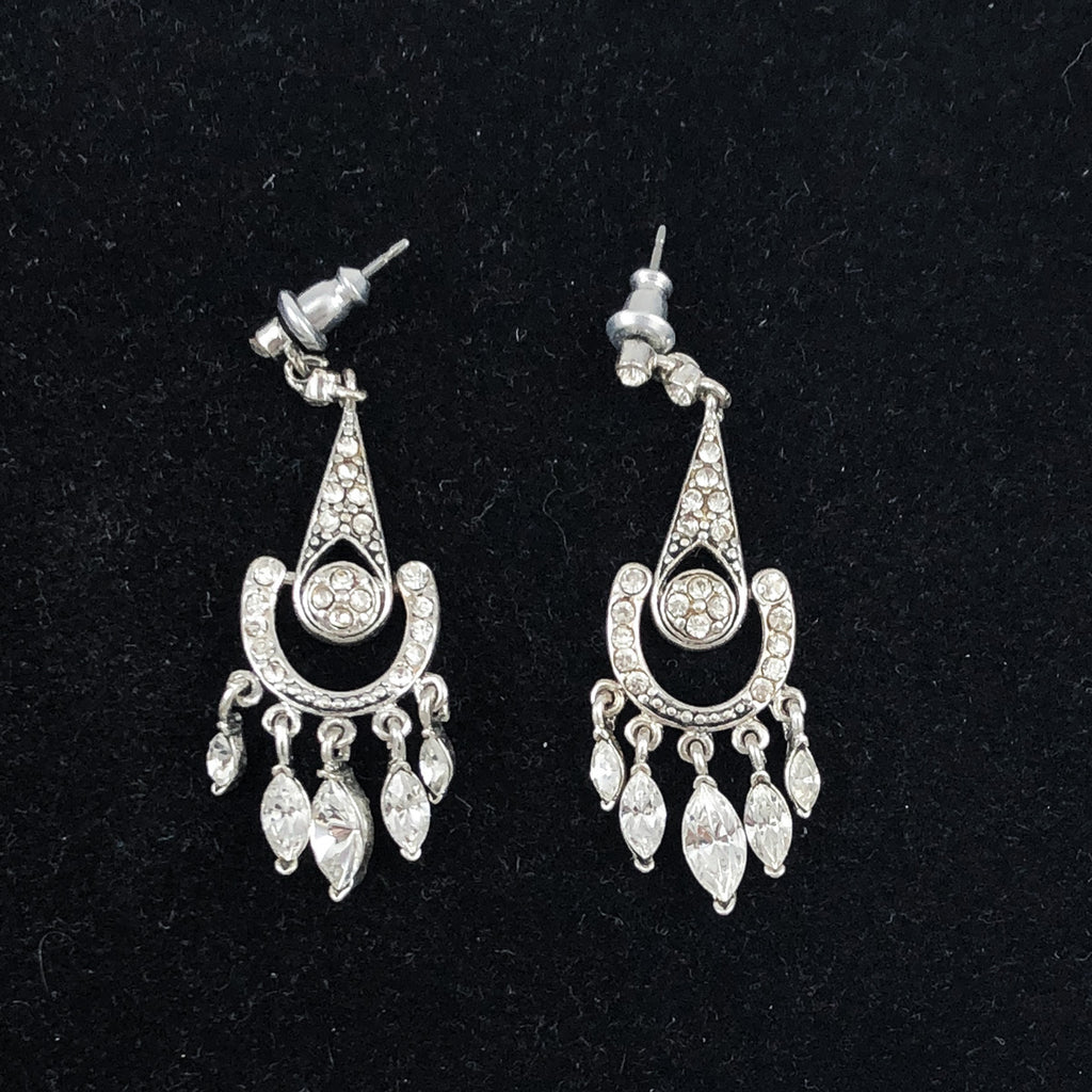 Monet Chandelier Rhinestone Earrings