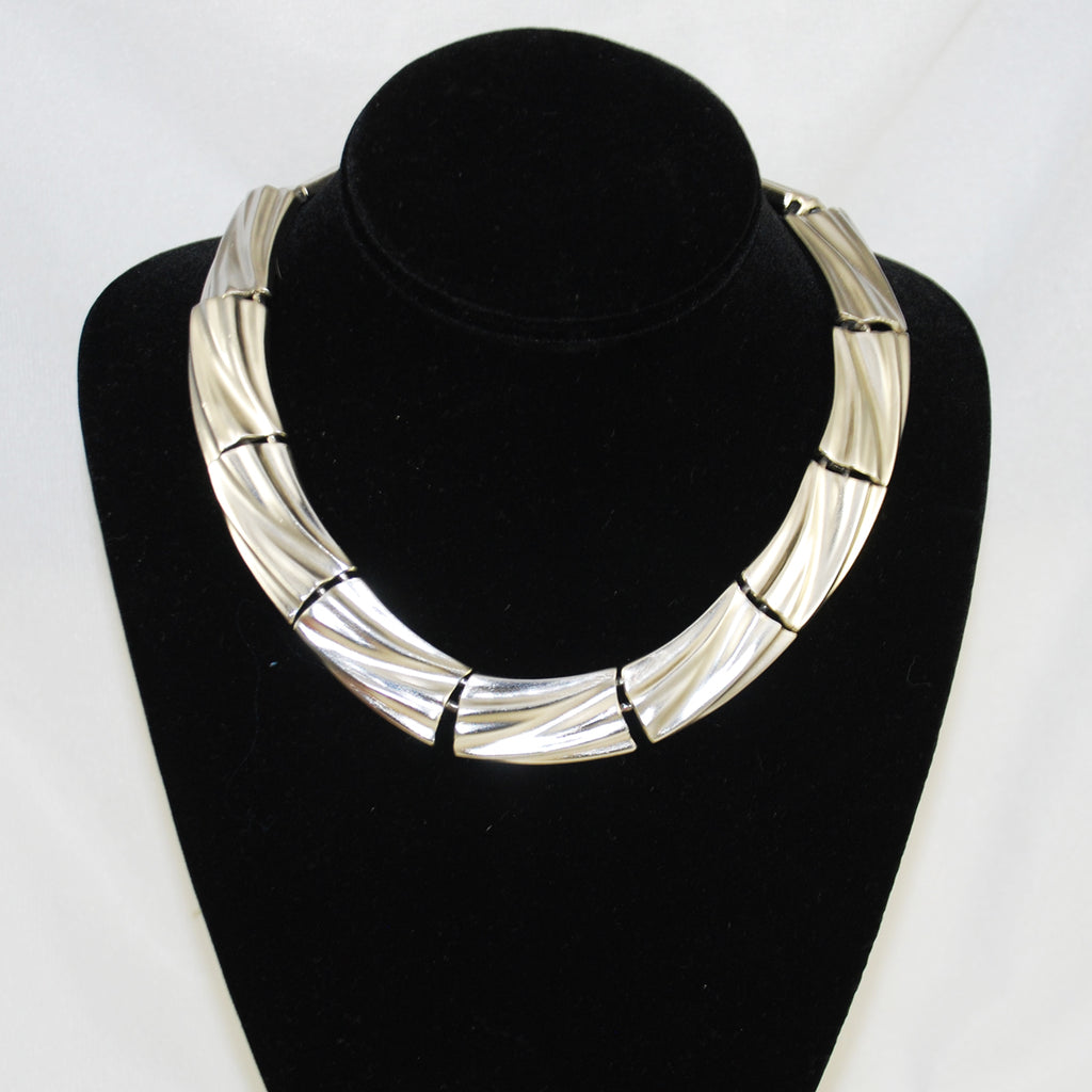 Monet Silver Choker Necklace