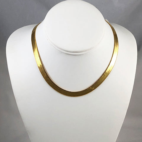 Monet Gold Snake Chain Necklace