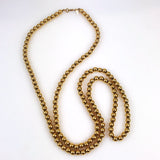 Monet Gold Beaded Necklace Long