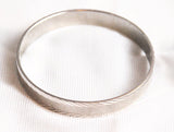 Monet Mid Century Silver Tone Bangle Bracelet