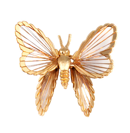 Monet Large Spinneret Butterfly Pin 1963