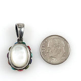 Mother of Pearl & Gemstone Pendant