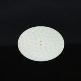 Victorian Carved Mother of Pearl Shell Button 2"