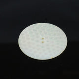 Victorian Carved Mother of Pearl Shell Button 2"