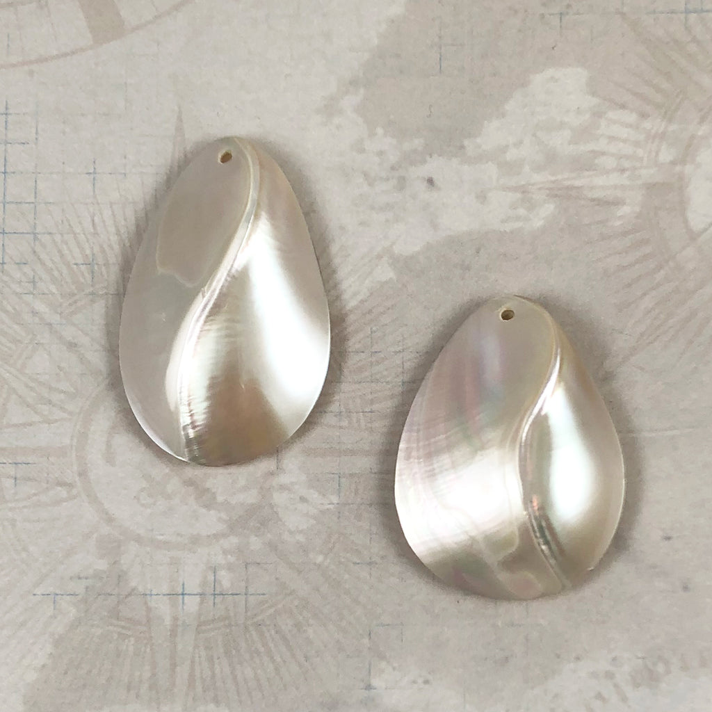 Mother of Pearl Teardrop Pendants