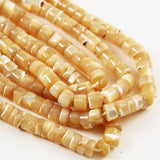 mother of pearl heishi beads
