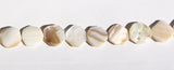 White Mother of Pearl Shell Octagon Beads Strand