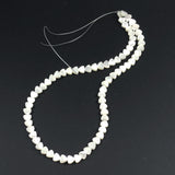 White Mother of Pearl Heart Beads 6mm