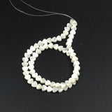 White Mother of Pearl Heart Beads 