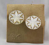 Victorian Mother of Pearl Star Earrings Clip On